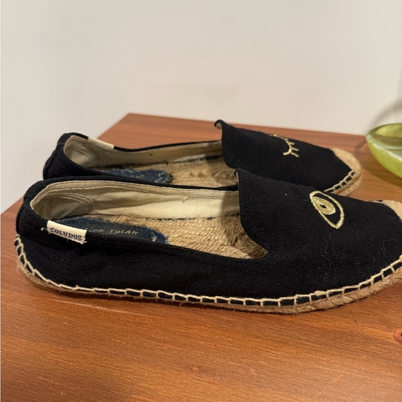 Jason Polan x Soludos Black "Wink" Espadrilles | Women's 8.5‎ - Picture 4 of 6